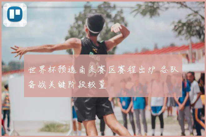 世界杯预选南美赛区赛程出炉 各队备战关键阶段较量